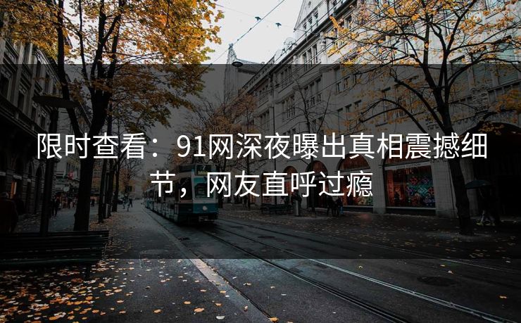 限时查看：91网深夜曝出真相震撼细节，网友直呼过瘾